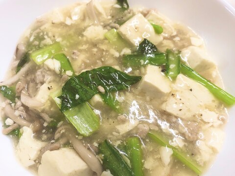 子供も食べられる♪辛くない塩麻婆豆腐